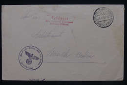 ALLEMAGNE - Enveloppe En Feldpost De Prag Pour Lorrach Baden En 1940 - L 148123 - Feldpost 2. Weltkrieg