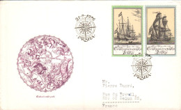 TCHECOSLOVAQUIE LETTRE FDC POUR LA FRANCE 1976 - Brieven En Documenten