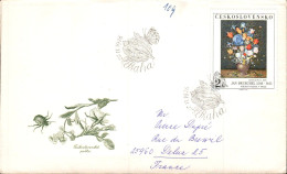 TCHECOSLOVAQUIE LETTRE FDC POUR LA FRANCE 1976 - Briefe U. Dokumente