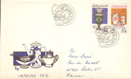 TCHECOSLOVAQUIE LETTRE FDC POUR LA FRANCE 1977 - Storia Postale