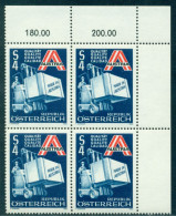 1980 Exports,Forklift With Austrian Export Goods,worker,Austria, Mi.1633, MNH X4 - Autres (Terre)