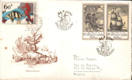 TCHECOSLOVAQUIE LETTRE FDC POUR LA FRANCE 1976 - Briefe U. Dokumente