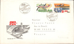 TCHECOSLOVAQUIE LETTRE FDC POUR LA FRANCE 1976 - Briefe U. Dokumente