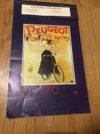 Calendrier Complet 1978 PEUGEOT CYCLES  GRAND FORMAT = 43.5 X 26 Cms (vélo Cycle Cyclisme Bike Bicycle ) - Grossformat : 1971-80