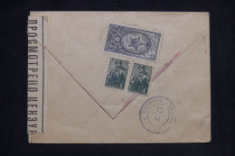 URSS - Enveloppe En Recommandé Pour La France En 1945 Avec Contrôle Postal, Affranchissement Au Verso - L 148126 - Covers & Documents