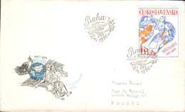 TCHECOSLOVAQUIE LETTRE FDC POUR LA FRANCE 1976 - Covers & Documents