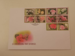 FDC Luxembourg, Le Luxembourg Tout En Roses 2010 - FDC