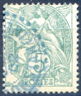 France N°111 TAD Perlé Bleu Constantine - (F241) - 1900-29 Blanc