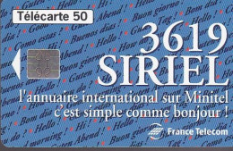 F514 - 10/1994 - 36.19 SIRIEL - 50 SO5 (verso : N° Deux Lignes Bavure D'encre - 2ème Ligne Décalée Sous Le A) - 1994