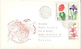 TCHECOSLOVAQUIE LETTRE FDC POUR LA FRANCE 1976 - Covers & Documents