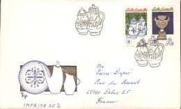 TCHECOSLOVAQUIE LETTRE FDC POUR LA FRANCE 1977 - Lettres & Documents