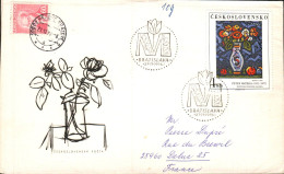 TCHECOSLOVAQUIE LETTRE FDC POUR LA FRANCE 1976 - Storia Postale