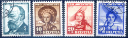 Suisse N°354 à 357 Neufs* Et Oblitérés - (F248) - Used Stamps
