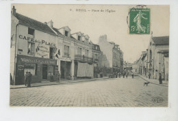 DEUIL LA BARRE - Place De L'Eglise (café ) - Deuil La Barre