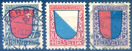 Suisse N°176 à 178 Oblitérés - (F251) - Used Stamps
