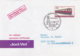 CHRISTMAS CHARYTY POSTMARKS AND STAMPS ON JOD-VEL MEDICINE ADVERTISING SPECIAL COVER, 1967, GERMANY - Cartas & Documentos