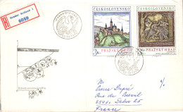 TCHECOSLOVAQUIE LETTRE FDC POUR LA FRANCE 1977 - Cartas & Documentos