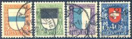 Suisse N°188 à 191 Oblitérés - (F255) - Oblitérés