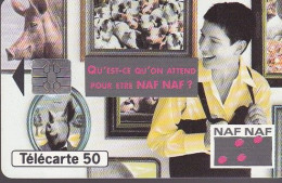 F520 - 10/1994 - NAF NAF - 50 SO5  (verso : N° Penchés Deux Lignes) - 1994