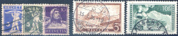 Suisse N°241 à 245 Oblitérés - (F259) - Unused Stamps