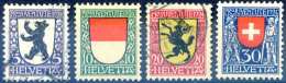 Suisse N°214 à 217 Neufs Et Oblitérés - (F260) - Used Stamps