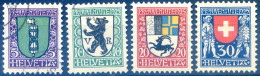 Suisse N°218 à 221 Neufs Et Oblitérés - (F262) - Used Stamps