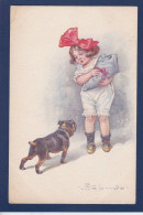 CPA Colombo Art Déco Illustrateur Italien Enfants Chien Dog écrite 642-2 - Colombo, E.