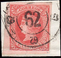 Pontevedra - Edi O 64 - 4c.- Fragmento Mat Rueda De Carreta "62 - Tuy" - Used Stamps