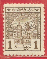 Maroc Postes Chérifiennes N°9 Mosquée Aissaouas Tanger 1m Gris 1913 * - Locals & Carriers