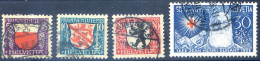 Suisse N°231 à 234 Oblitérés - (F268) - Used Stamps