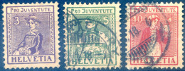 Suisse N°154 à 156 Neufs* Et Oblitérés - (F280) - Used Stamps