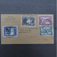 Belgium Congo 1938 Old Cover With Stamps Nice Used To New York (US). - Brieven En Documenten