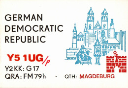 G6468 - Magdeburg - QSL Amateurfunkerkarte Radio Funkerkarte - DDR Verlag DDR - Radio