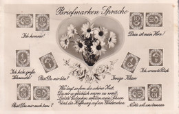 Carte Briefmarken Sprache  Deutsche - Postkaarten - Gebruikt