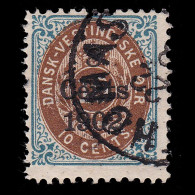DANISH WEST INDIES.1902.Scott 28.8c On 10c.USED. - Denmark (West Indies)
