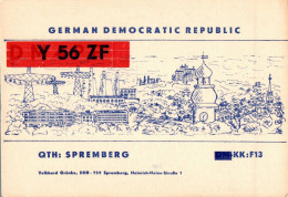 G6491 - Spremberg - QSL Amateurfunkerkarte Radio Funkerkarte - Verlag DDR Grafik - Radio