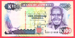 100 Kwacha Neuf 3 Euros - Zambie