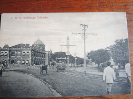 1 Cpa Sri Lanka-colombo-animée-tranway, Calèche , Buildings - Sri Lanka (Ceylon)