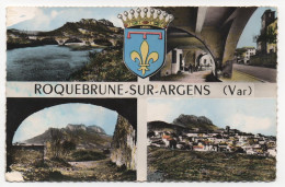 83 - ROQUEBRUNE SUR ARGENS - Multi Vues Avec Blason - Ed. Cim Combier N° 1 C, Colorisée - Roquebrune-sur-Argens