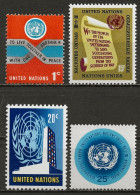 NATIONS-UNIES - NEW-YORK: **, N° YT 141 à 144, Série, TB - Ungebraucht