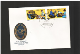 Ddr- Germania Est - 1979 Fdc Lavoro Negli Uffici Postali Della Ddr - 1971-1980