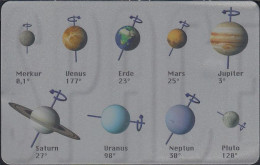 GERMANY P20/00 Weltraum - Space 2 - Erde - Neptun - Saturn - Jupiter - Mars - Merkur - Pluto - Venus - P & PD-Series: Schalterkarten Der Dt. Telekom