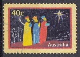 AUSTRALIA 1783,used,falc Hinged,Christmas 1998 - Usados