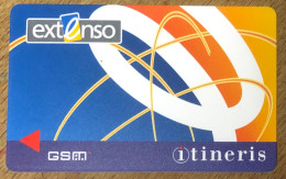 ITINÉRIS CARTE SIM RECTO EXTENSO VERSO VISUEL CELLWAY TELECARTE DUMMY SANS PUCE TELEFONKARTE SCHEDA TARJETA PHONECARD - Mobicartes: Móviles/SIM)