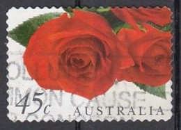 AUSTRALIA 1791,used,falc Hinged,roses - Usados
