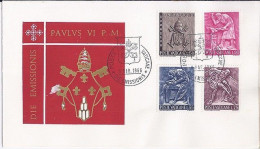 VATICAN N° 447/448/449/EXPRES 17 S/L. DU 8.3.66   1° JOUR - Covers & Documents