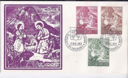 VATICAN N° 438/439/440 S/L. DU 25.11.65   1° JOUR - Covers & Documents