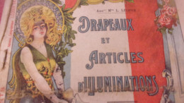 1908 RARE CATALOGUE DRAPEAUX ARTICLES ILLUMINATIONS FEUX ARTIFICES... VVE LECOUR  BROUCHOT - Sonstige & Ohne Zuordnung