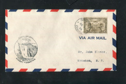 "KANADA" 1929, Erstflugbrief "Quebec-Moncton" (1185) - Aéreo