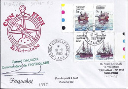 AUSTRALIE N° S/L. DES TAAF FRANCAISES/10.11.95 POSTEE A BORD POUR LA FRANCE - Covers & Documents